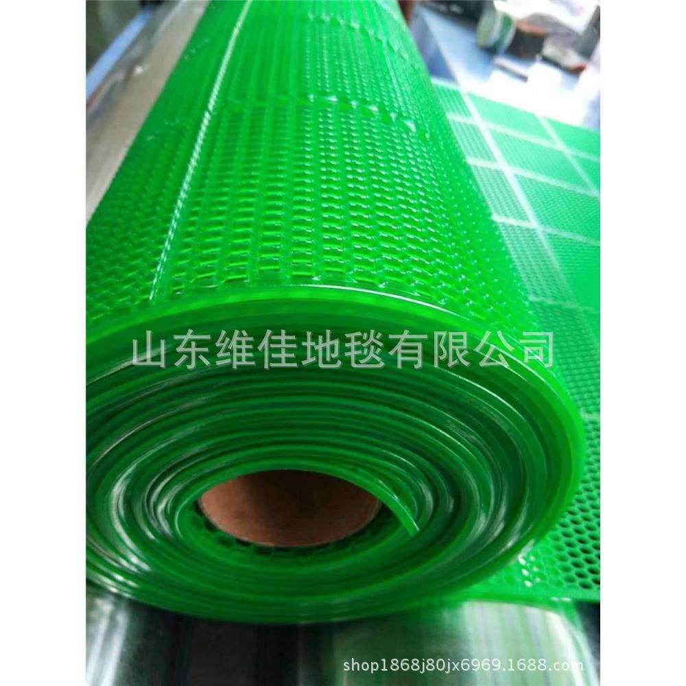 塑料镂空防滑垫透明镂空地垫塑料一体扁六角蜂巢防滑防水地垫地毯