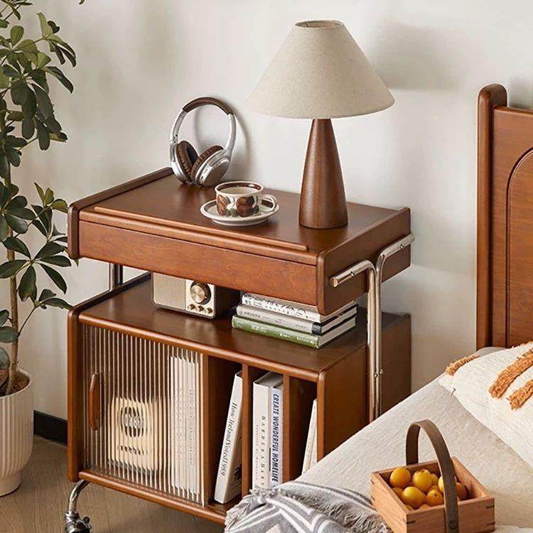 中古实木收纳复古小推车杂志北欧展示柜日式客厅移动沙发,影音电器,更多影音配件,淘宝优惠券,粉丝福利购,淘宝优惠卷