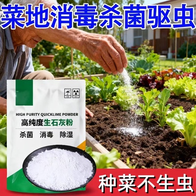 生石灰粉土壤杀菌消毒石灰