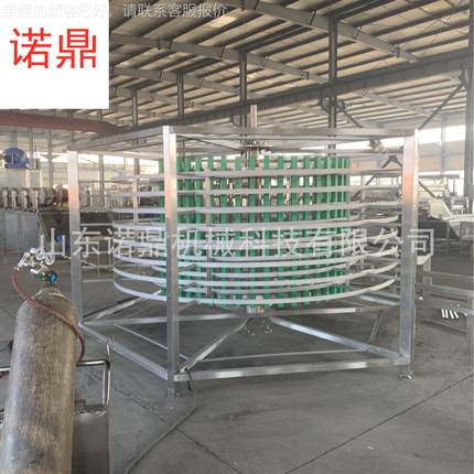 双螺设旋速冻机 低温656冷冻备1厂家 吨速冻机格 食价品机械