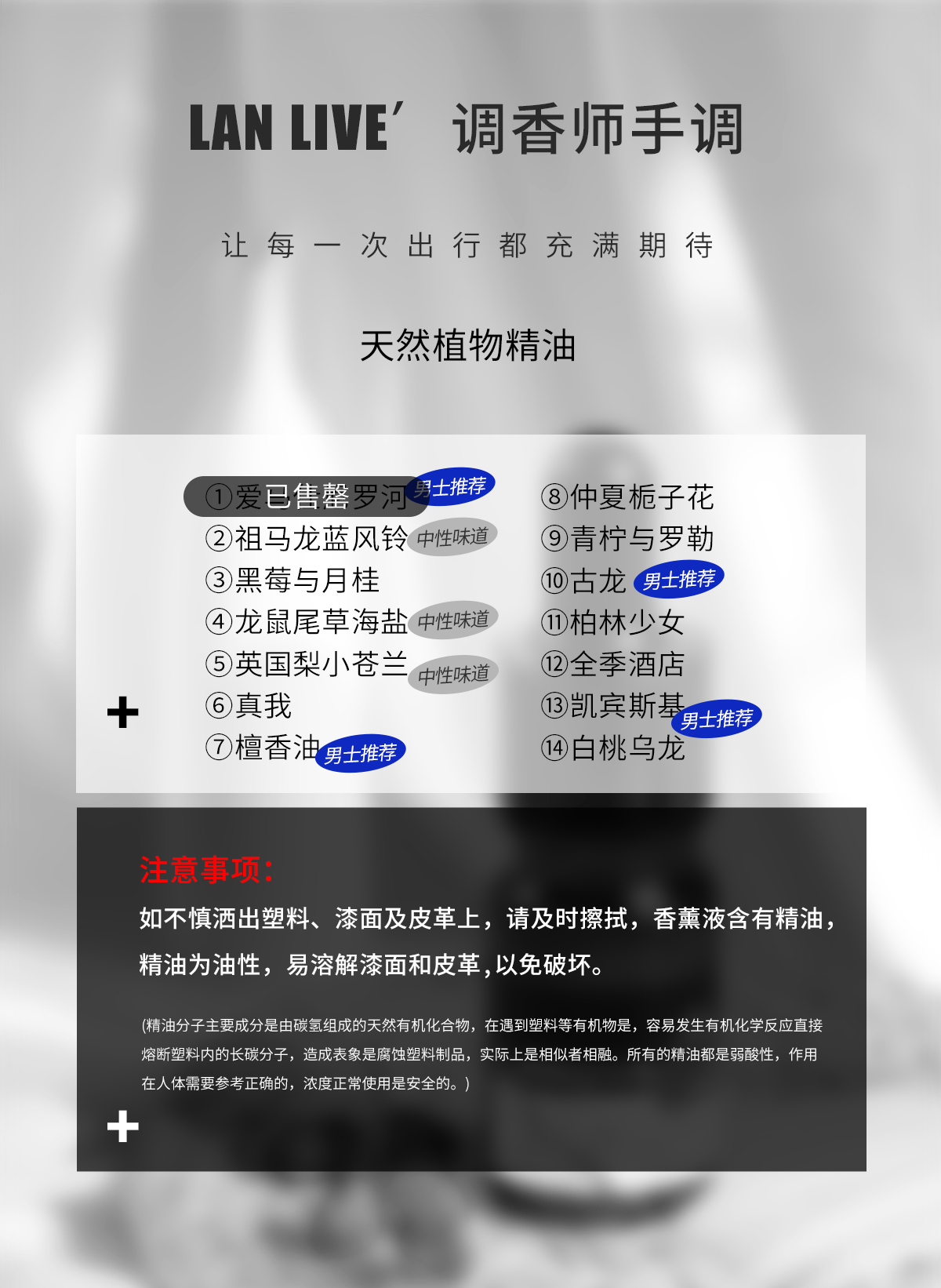 植物香薰补充液精油车载香薰精油补充液 汽车用品/电子/清洗/改装 汽车香水香薰 原图主图