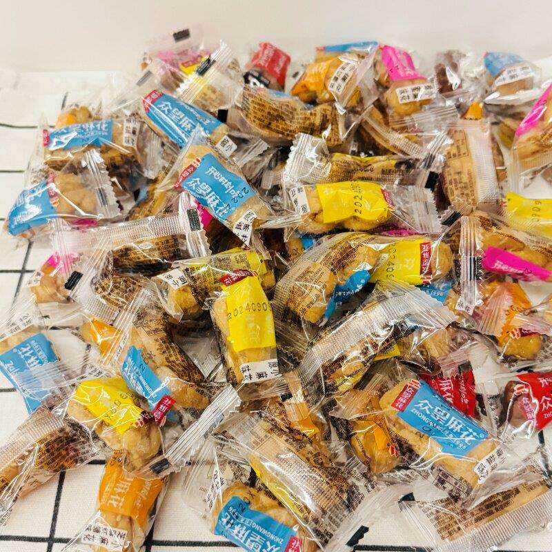 EQA湖北咸宁特产众望装小麻花椒盐蜂蜜多口味独立包休芝闲网麻红