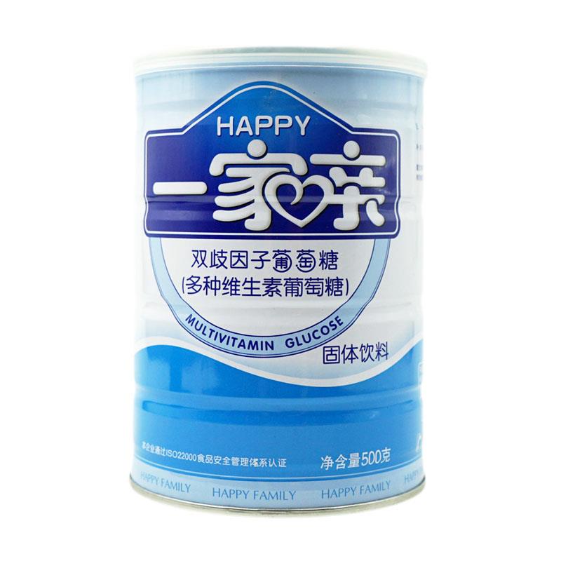 一家亲 双歧因子葡萄糖 500g/罐 多种维生素葡萄糖