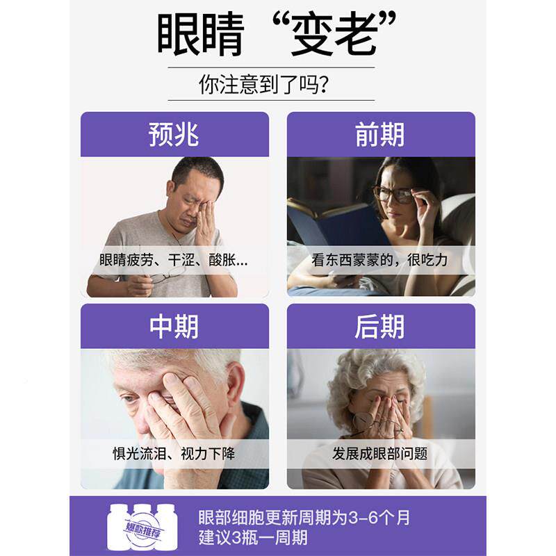 【YTP自营】睛澳洲叶黄护越橘蓝莓片中老眼年素眼花青素护眼丸片