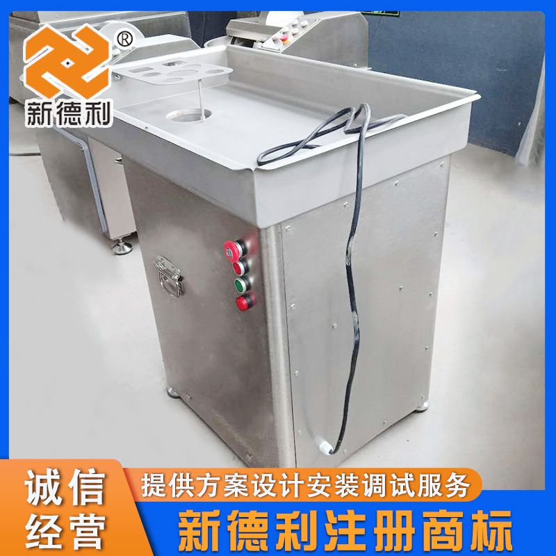 42型海带绞碎设备不锈钢猪皮电动绞肉机商用立式自动绞肉灌肠机器