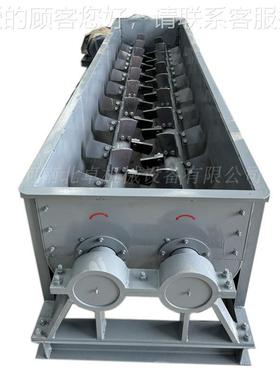 时产80406吨除尘灰双轴拌湿湿机 粉煤灰双轴加湿搅拌 机制机砂加0