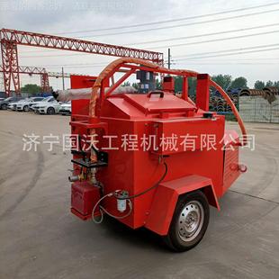 公裂缝补机视频 沥路青搅拌机 路器面修补沥青329修机 牵引轮式