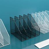 金属文件架办公桌置物架书架桌面文件框文件夹收纳盒办公室用品大