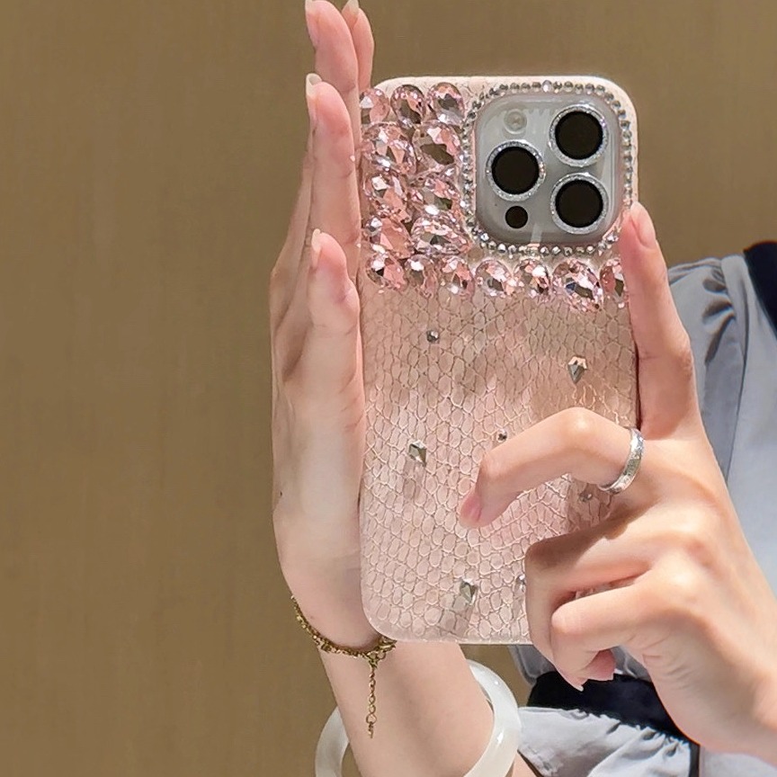 适用苹果17手机壳满钻16网红爆款