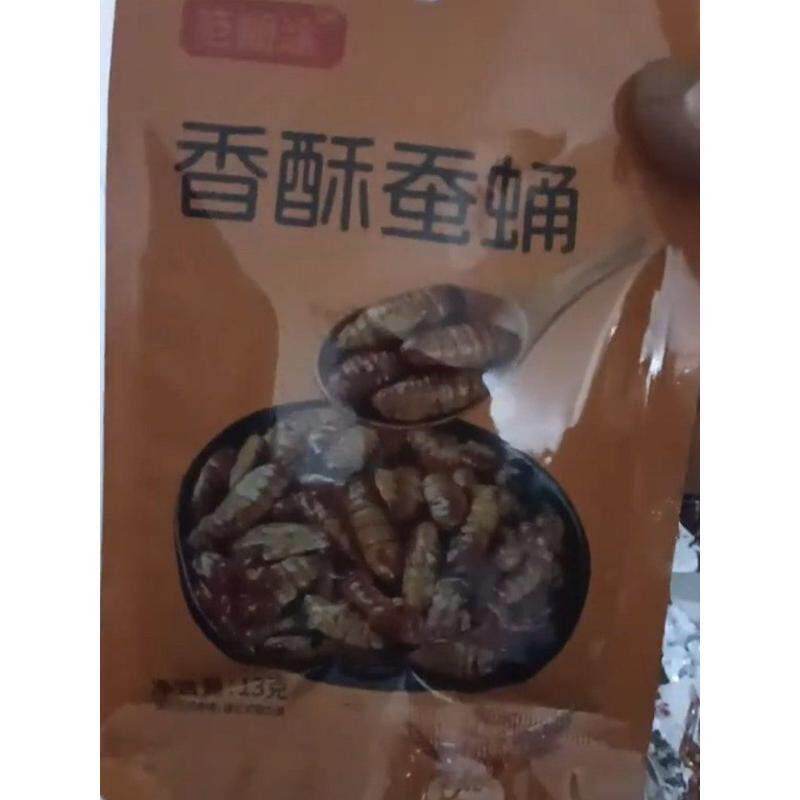 香酥蚕蛹范糊涂好吃零食原汁原味13克装独立包装开袋即食淄博特产