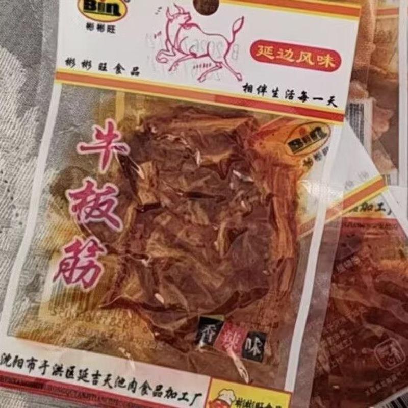 牛板筋延边朝鲜族风味香辣即食牛板筋儿时老式小袋甜辣味