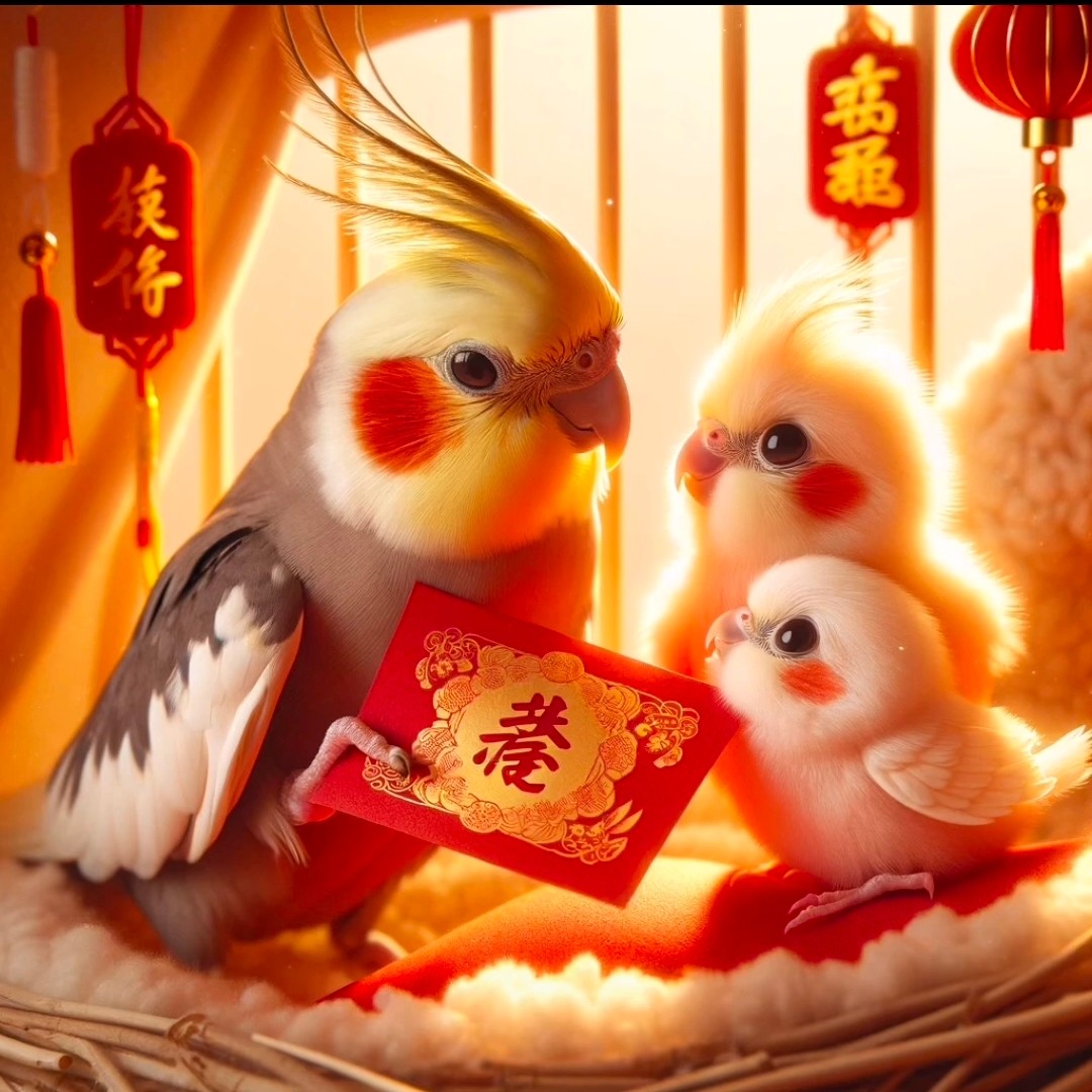 玄凤鹦鹉活体会说话手养宠物亲人黄化玄凤一对可繁殖鸟活物鹦鹉鸟