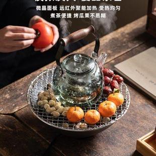 冬天室内家用烤火炉新款 围炉煮茶电烤炉套装 小型电陶炉茶壶煮茶器