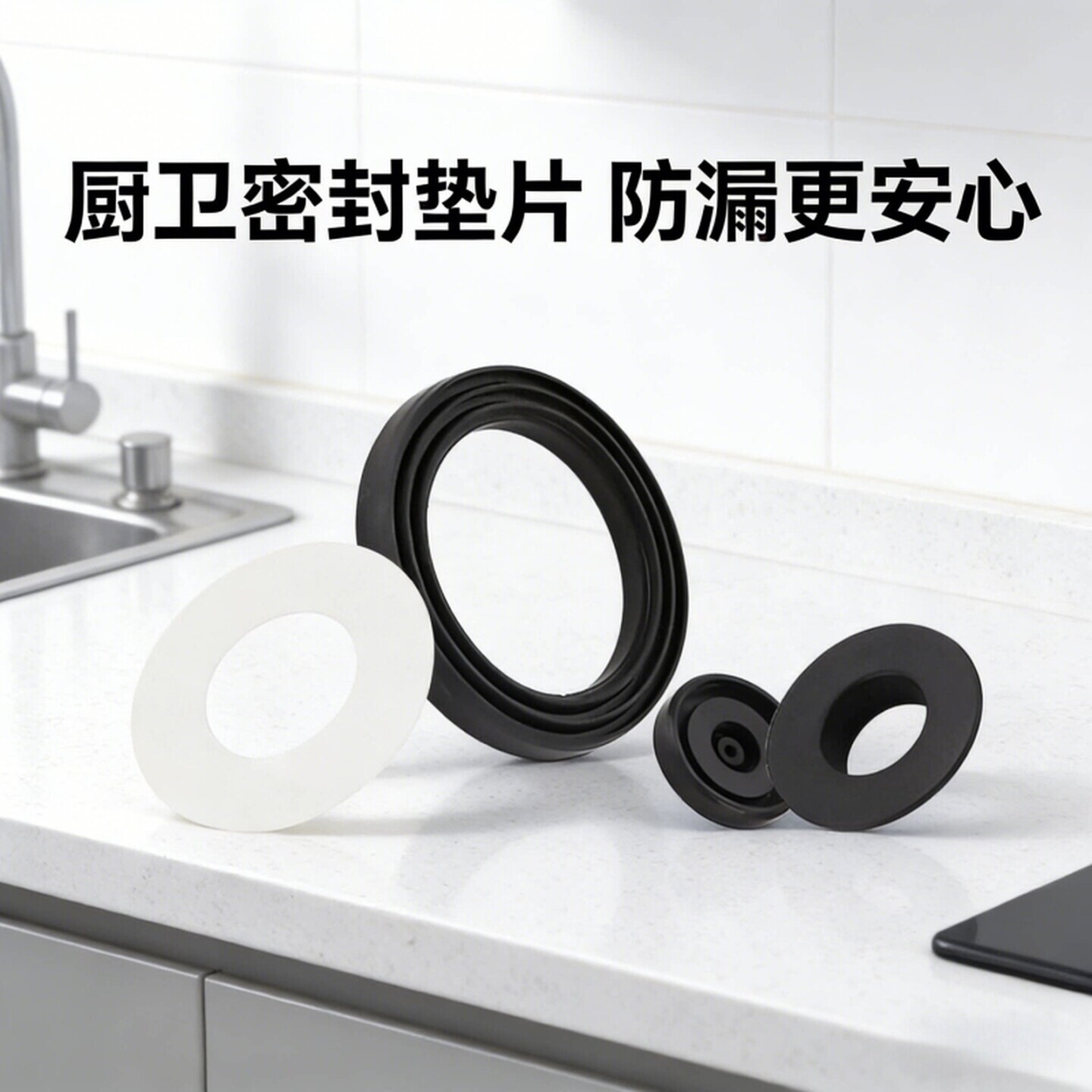 马桶进水阀排水阀密封垫垫片垫圈硅胶马桶配件密封圈胶垫通用配件