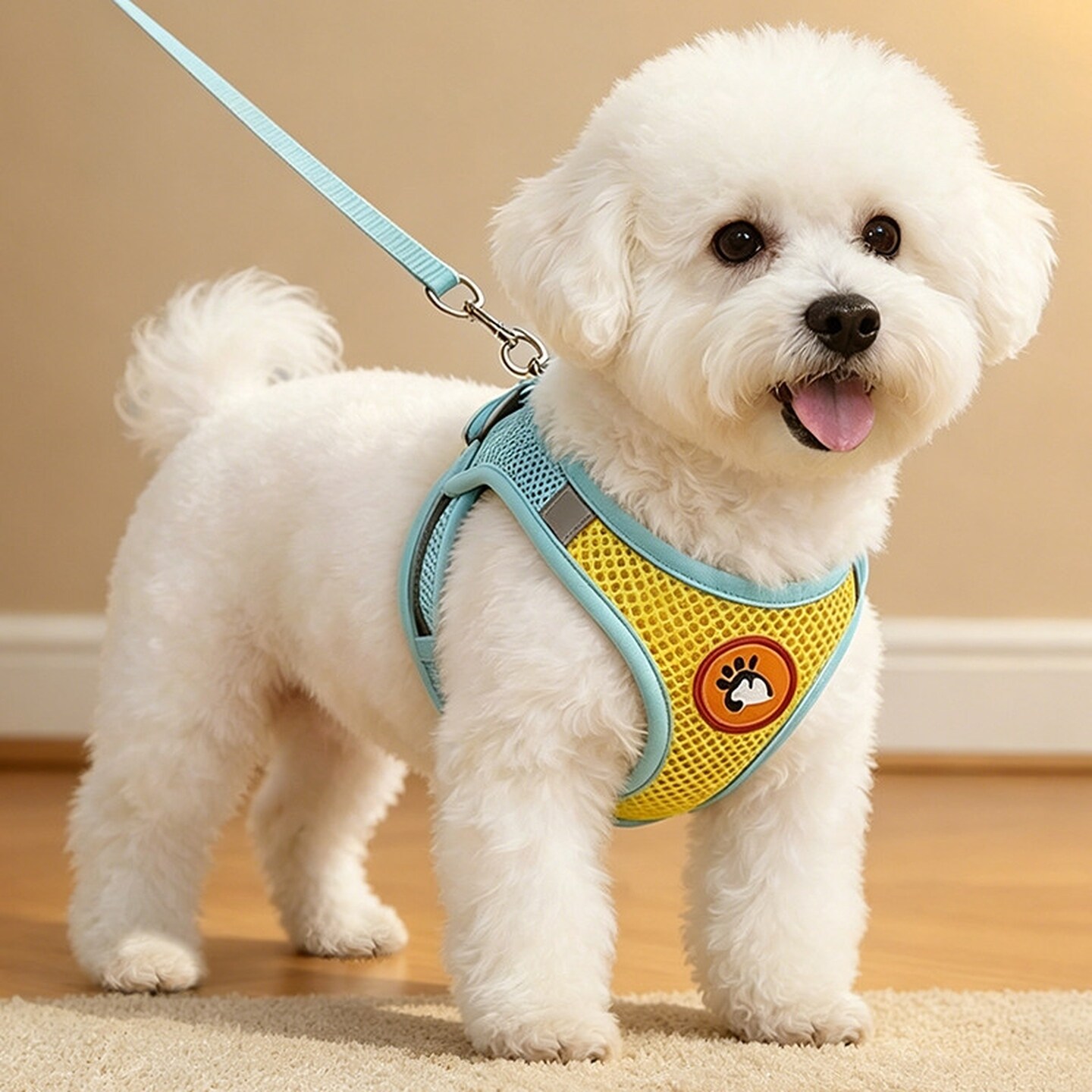 2026新款背心式狗狗牵引绳小型犬比熊幼犬专用不勒脖胸背带遛狗绳