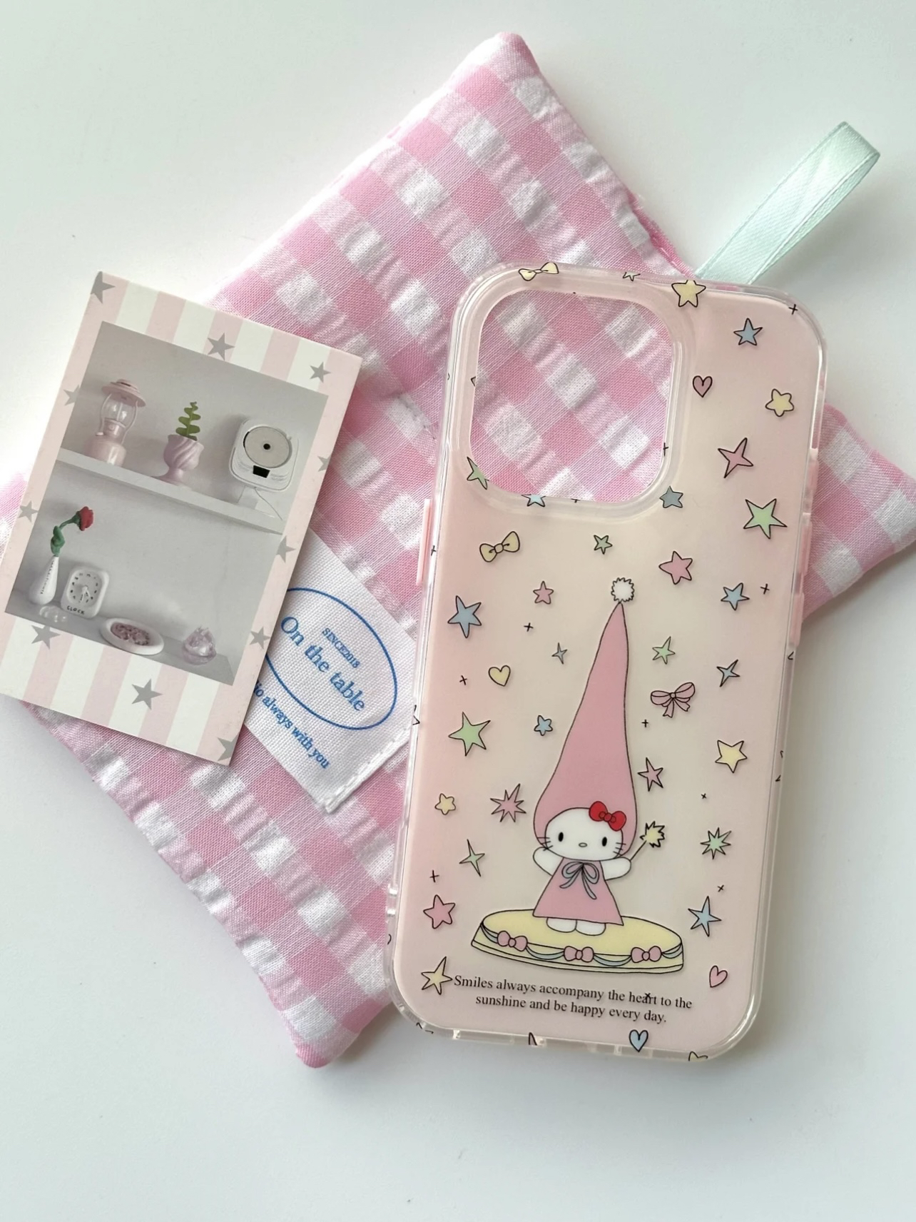 ins可爱星星长帽子kt双层印花韩系14适用iphone16promax苹果16pro手机壳mate60pro软15Promax保护套mate70pro