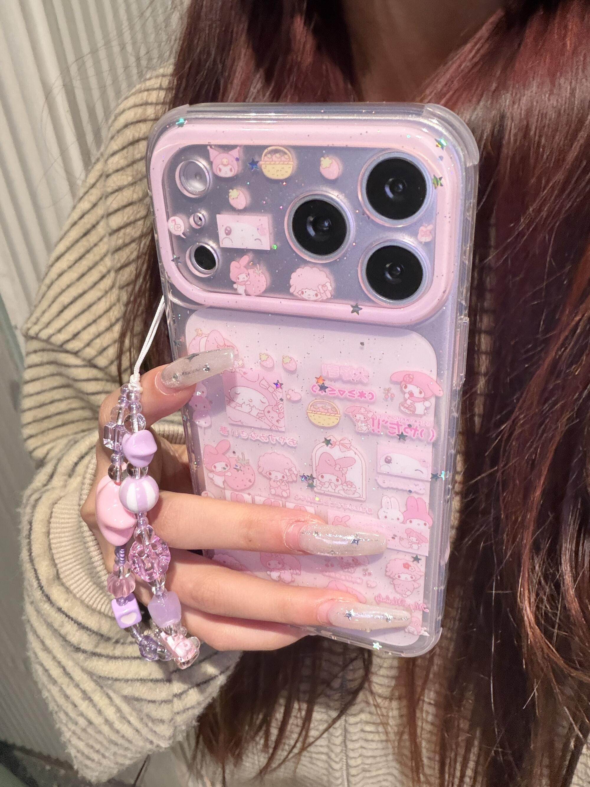 ins少女心可爱满屏透色小羊美乐蒂双层印花适用iphone17promax手机壳苹果17pro新款15创意16pro女13/14防摔16,3C数码配件,手机保护套/壳,淘宝优惠券,粉丝福利购,淘宝优惠卷