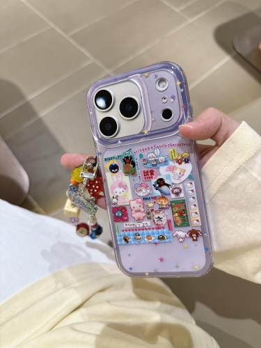 韩风透紫星星卡通合集适用手机壳17pro双层17promax手机壳16/15适用iPhone17苹果16pro苹果15pro卡通iPhone16
