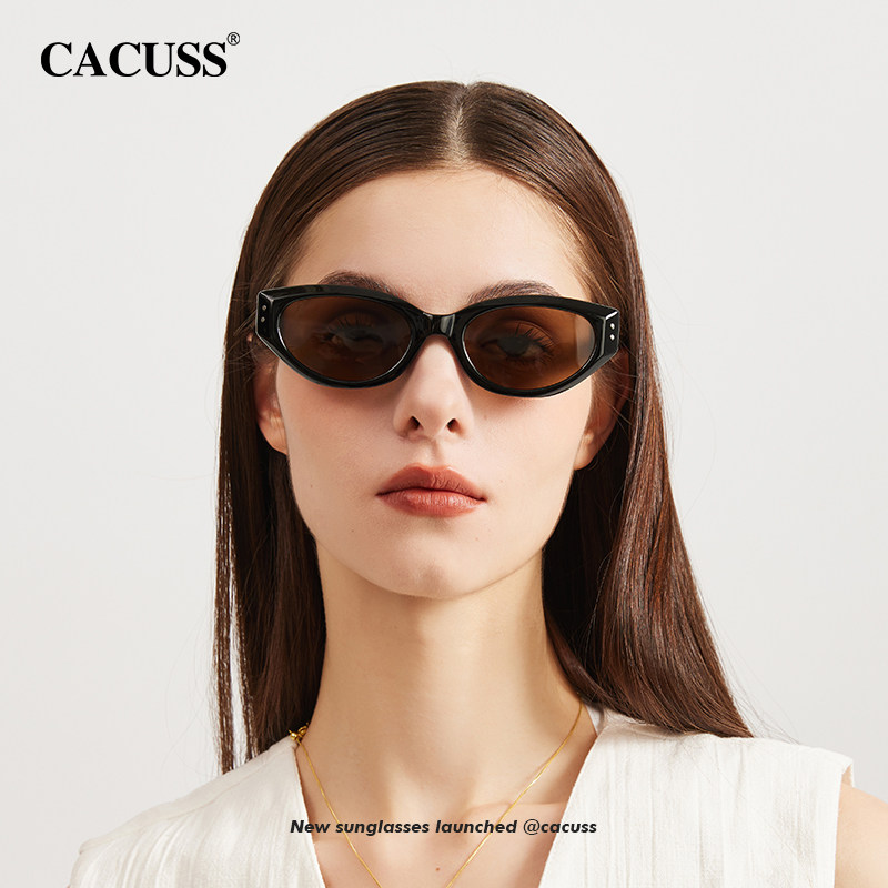 CACUSS偏光墨镜男女款高级时尚个性遮阳防晒显脸小眼镜开车太阳镜图片