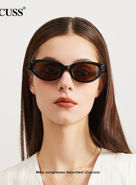 CACUSS偏光墨镜男女款高级时尚个性遮阳防晒显脸小眼镜开车太阳镜