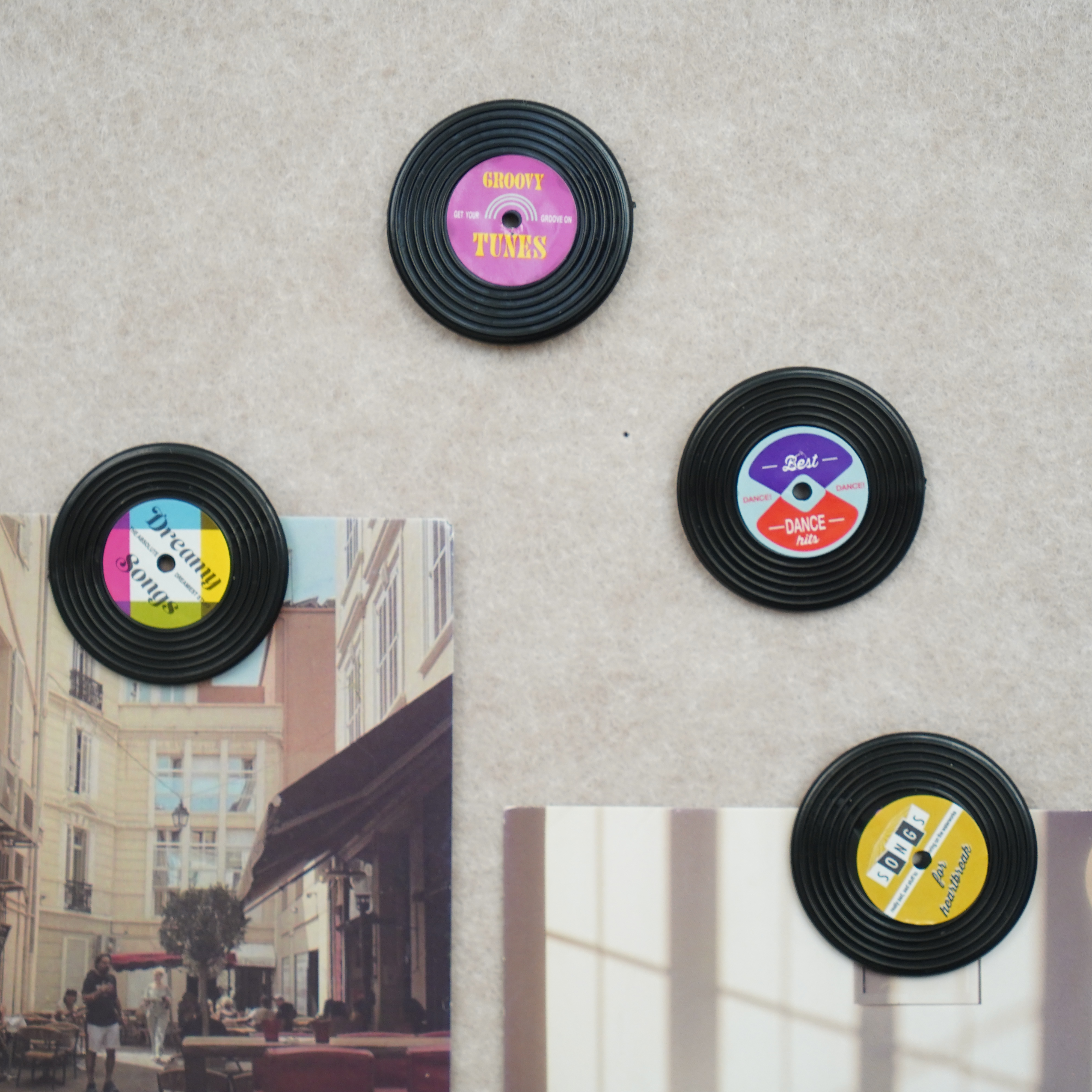 创意唱片造型图钉音乐元素彩色钉