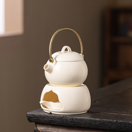 茶炉茶具套装陶瓷加热简约式温茶器提梁壶茶器底座煮茶日式