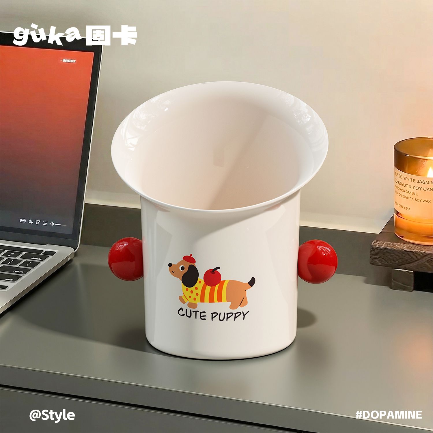 固卡可爱桌面垃圾桶高颜