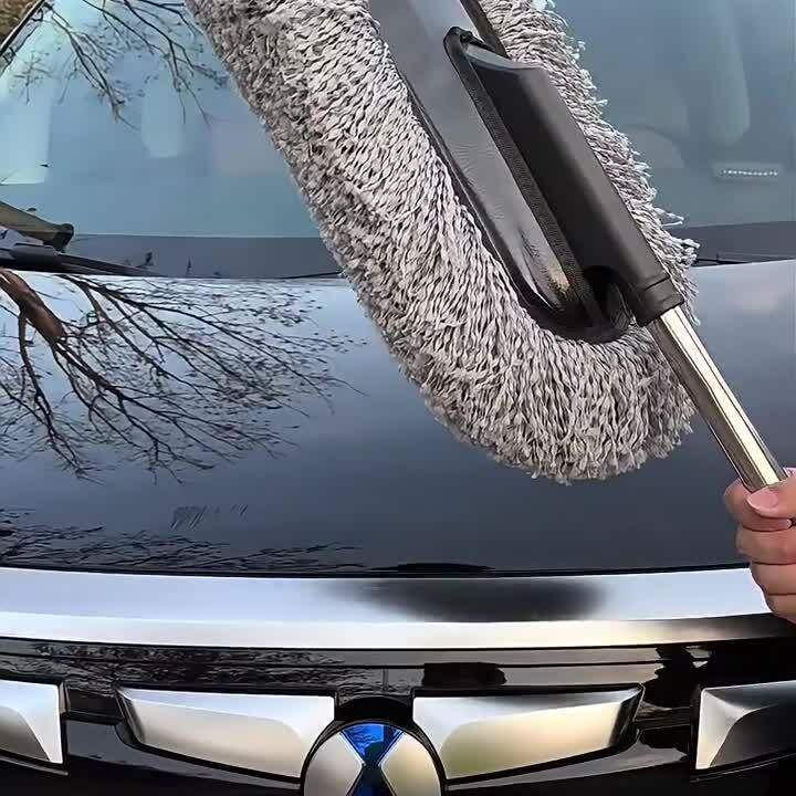 软毛除灰尘掸子伸缩擦车