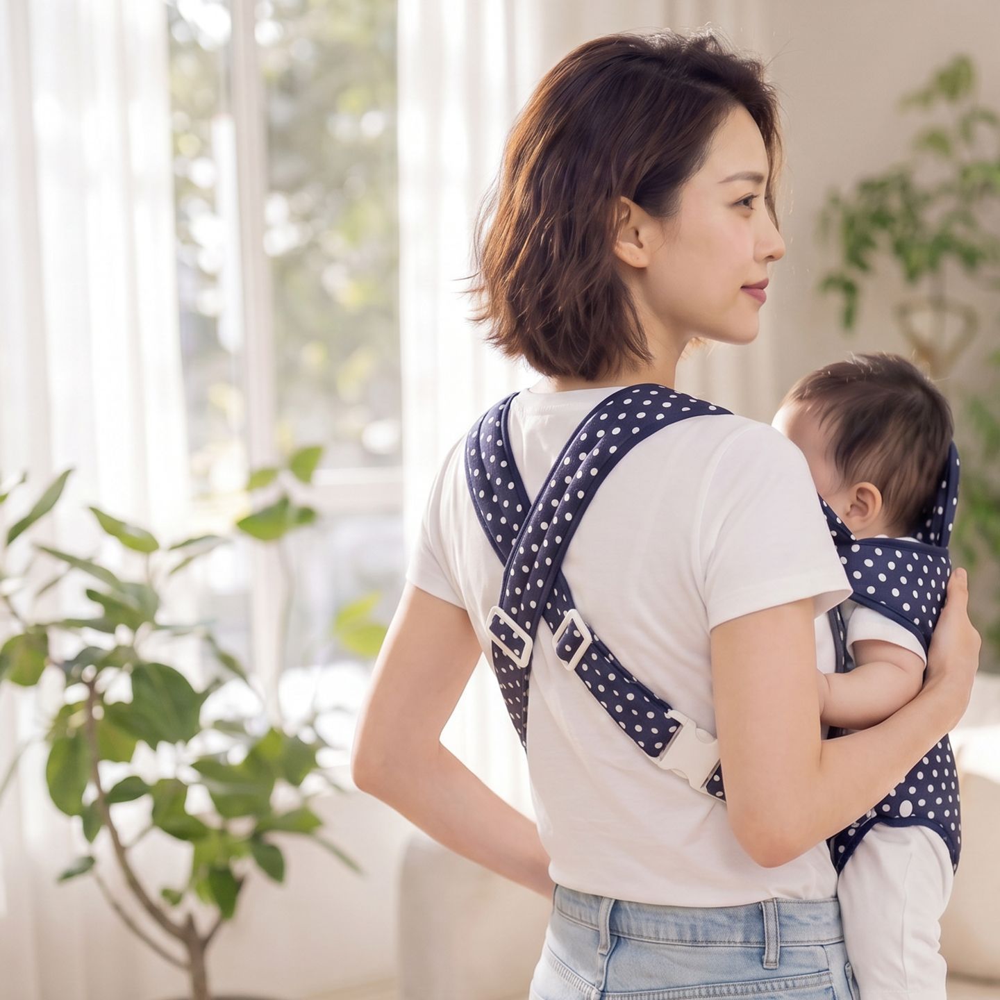 天而婴儿背带简易前抱式