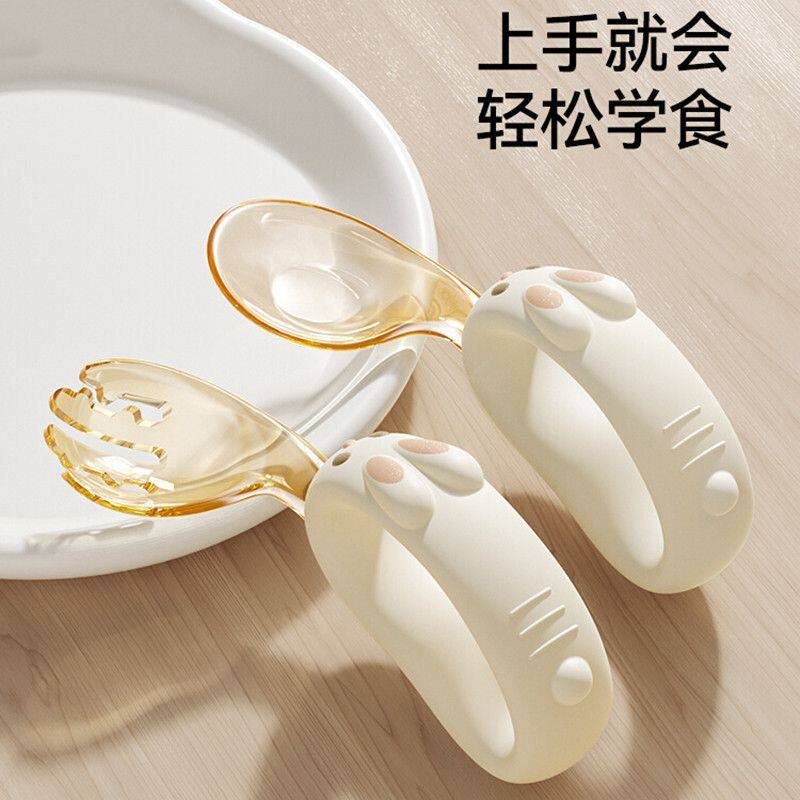 宝宝自主进食辅食勺子一