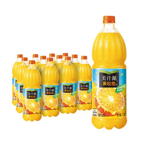 美汁源果粒橙1.25Lx12瓶整箱