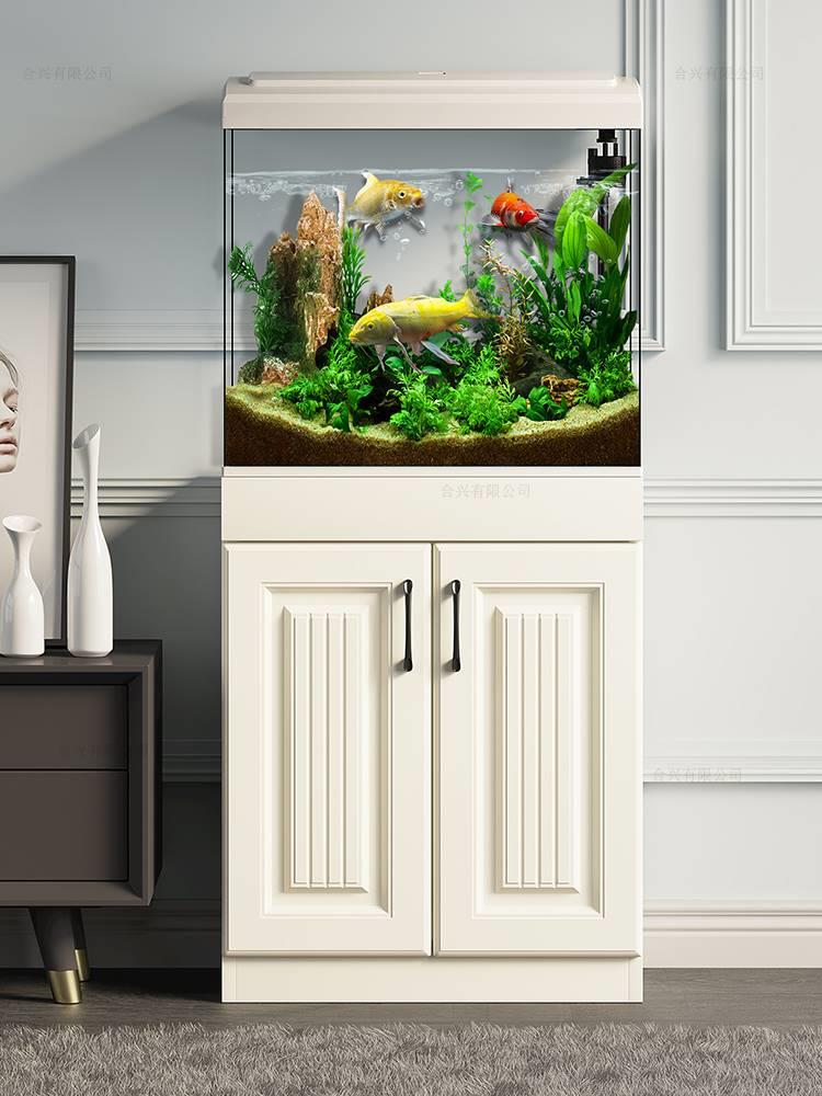 鱼缸带柜子一体客厅小型中型款电视柜新款立式造景落地家用过滤器