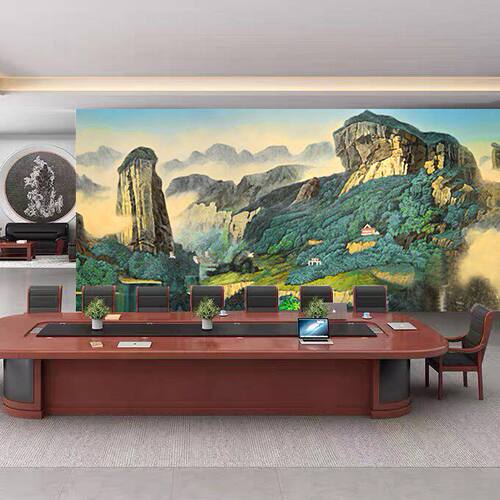武夷之春山水壁画定制