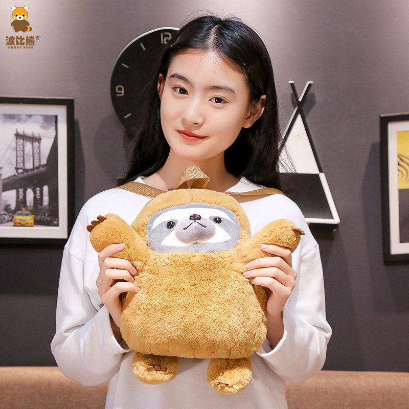 波比熊闪电树懒书包毛绒玩偶学前包儿童毛绒双肩背包跨境抓机娃娃,玩具/童车/益智/积木/模型,书包,淘宝优惠券,粉丝福利购,淘宝优惠卷