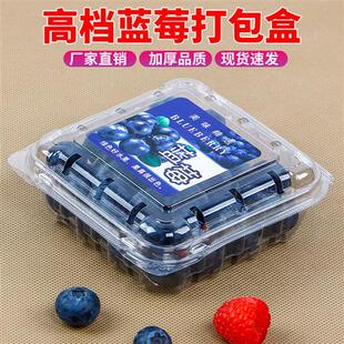 125克蓝莓水果包装盒子一次性塑料透明长方形桑葚盒树莓桑果盒