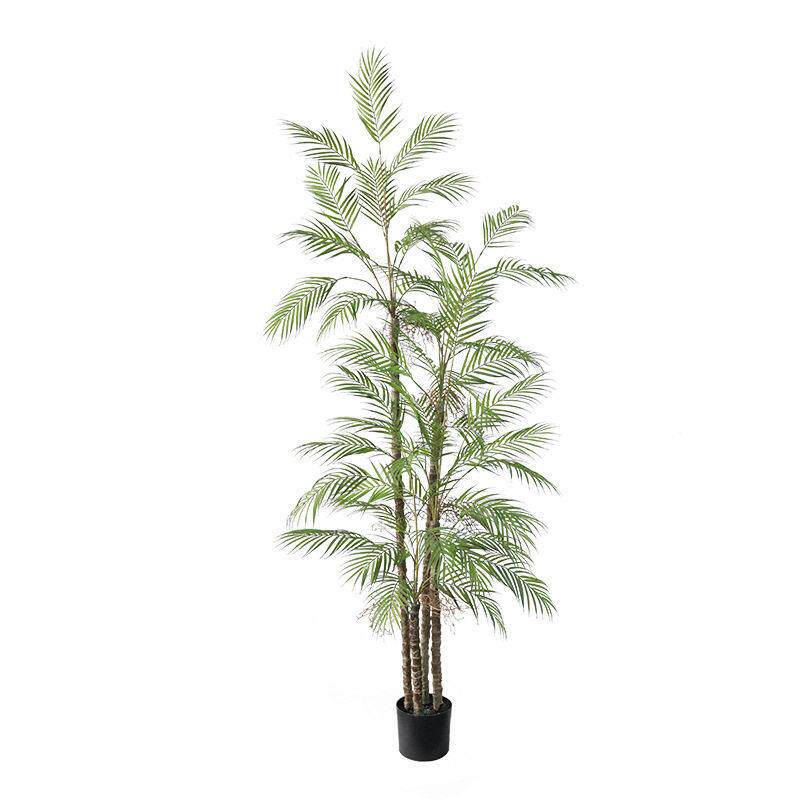 北欧仿真植物散尾葵盆栽棕榈假树贵妃凤尾葵盆景室内装饰摆件造景