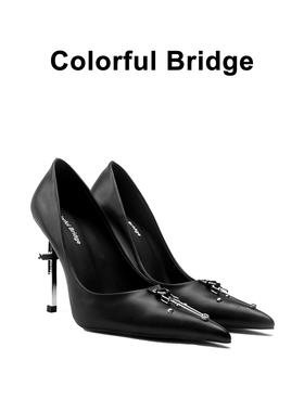 Colorful Bridge丨Crucifix十字架系列 铆钉别针组合女士高跟鞋