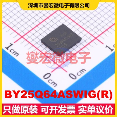 BY25Q64ASWIG(R) WSON-8-EP(5x6) 64Mbit NOR FLASH存储器芯片IC