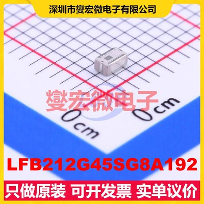 LFB212G45SG8A192 SMD-4P,1.2x2mm 带通 100MHz 2.8dB 射频滤波器