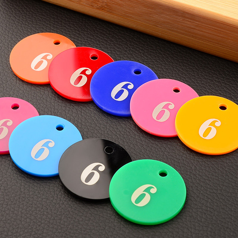 手牌塑料数字牌浴室牌寄存牌小吃牌排队编号牌柜子记号牌食堂号牌