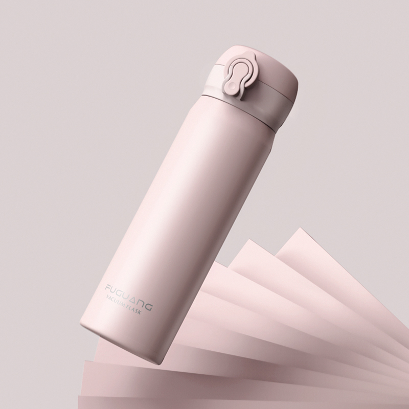 富光小清新316不锈钢弹盖保温杯