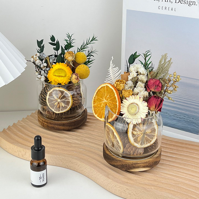 肉桂無火干花香薰擺件生財家用