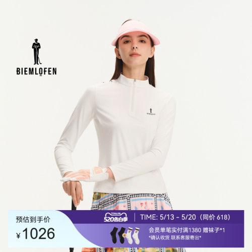 【韩国高弹面料】比音勒芬高尔夫2026春季新品女运动休闲长袖T恤