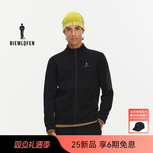 【POLARTEC】比音勒芬高尔夫2025秋新男轻盈保暖抓绒针织夹克外套