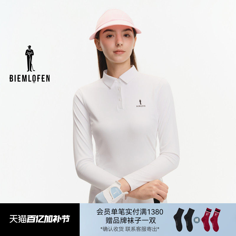 【吸湿排汗】比音勒芬高尔夫2025秋新女士运动休闲透气长袖POLO