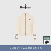 毛织夹克外套 休闲运动条纹袖 比音勒芬高尔夫秋季 女士时尚