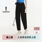 弯刀裤 比音勒芬高尔夫2025秋新女运动休闲长裤 子 澳洲进口羊毛