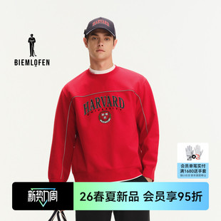 新品 比音勒芬高尔夫2026春季 男弹力舒适运动休闲卫衣 哈佛联名