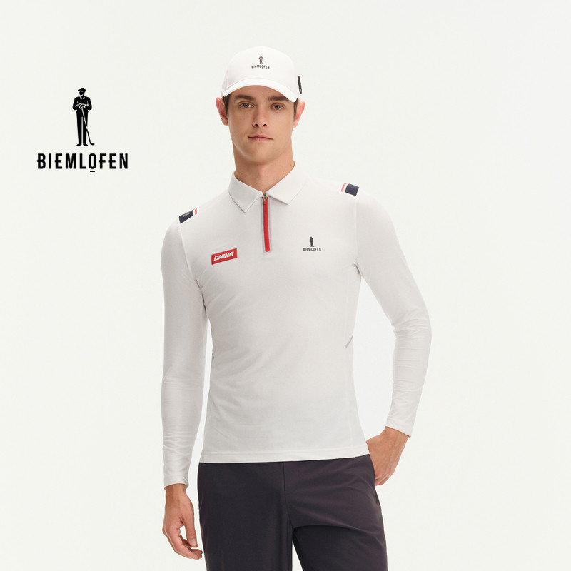 【凉感科技面料】比音勒芬高尔夫2026春新男士运动休闲长袖polo衫,运动服/休闲服装,运动POLO衫,淘宝优惠券,粉丝福利购,淘宝优惠卷