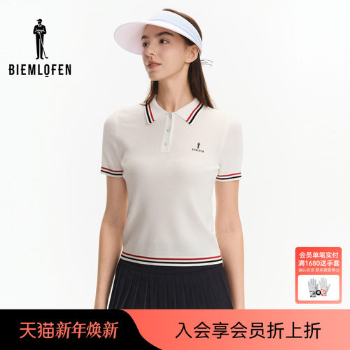 【伊力特功能纱】比音勒芬高尔夫秋女时尚休闲polo领针织衫